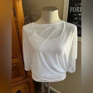 White Sheer Blouse with under tank attached